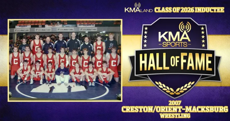 KMA Sports Hall of Fame Announcement No. 9: 2007 Creston/Orient-Macksburg Wrestling