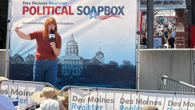Lindsay James says cost-of-living is forcing Iowans into 'impossible choices'