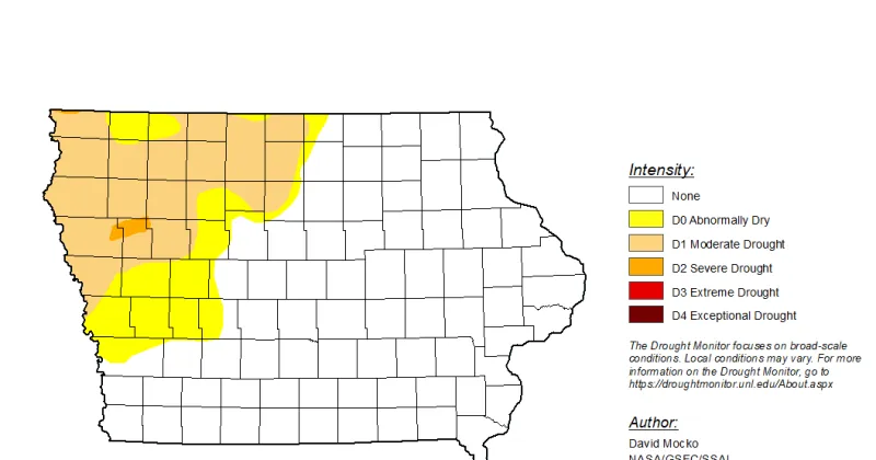 Recent rains easing Iowa drought conditions