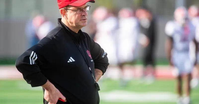 How rare is Indiana's poll ranking for a defending champ?