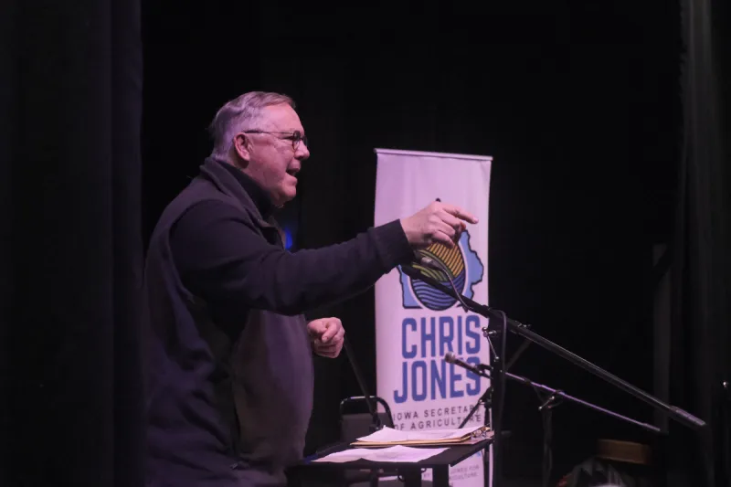 'The outrage has finally arrived': Naig challenger Chris Jones calls for systemic changes to Iowa agriculture at state fair