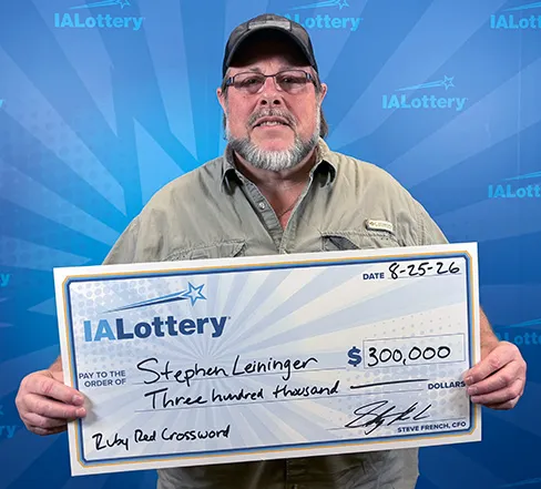 Rockwell Man Wins $300,000 in Iowa Lottery Scratch Game