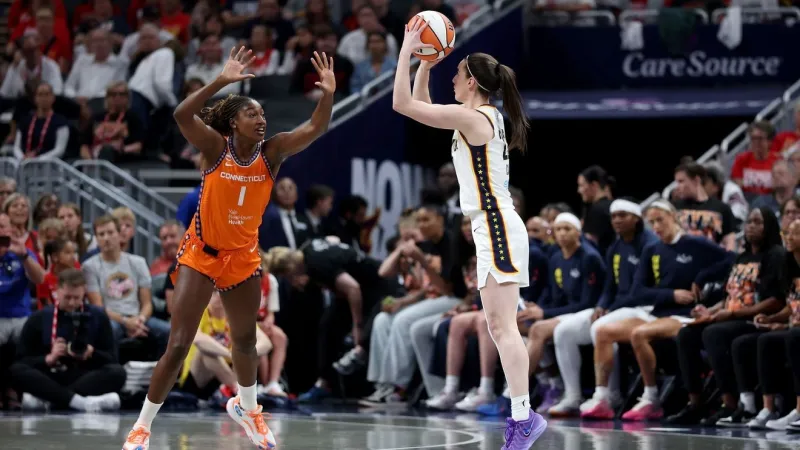 Connecticut visits Indiana following Clark's 37-point outing