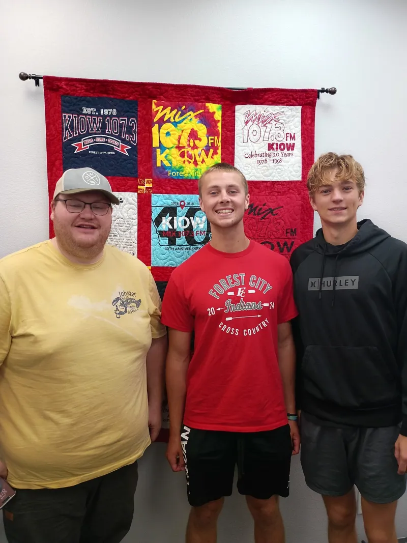 "Rotary on the Radio" w/Forest City Rotary Club President Zarren Egesdal & RYLA atendees Cooper Blaser & Ezra Thompson/Friday August 28th
