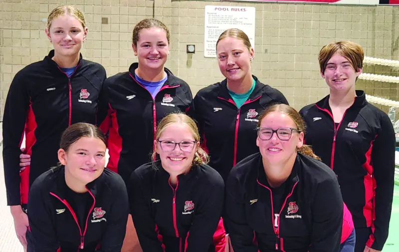 Strong contingent on FD swim team