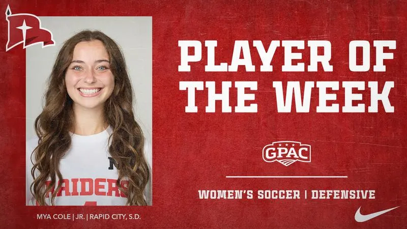Cole Honored as GPAC Defensive Player of the Week