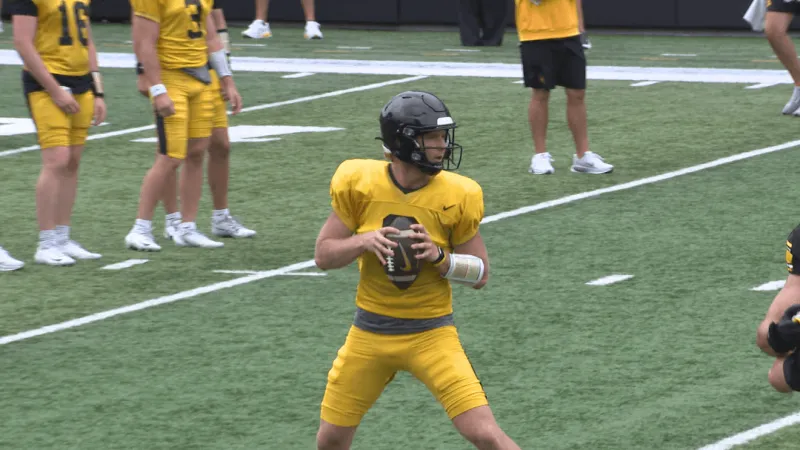 How is Iowa preparing for week one of the college football season?