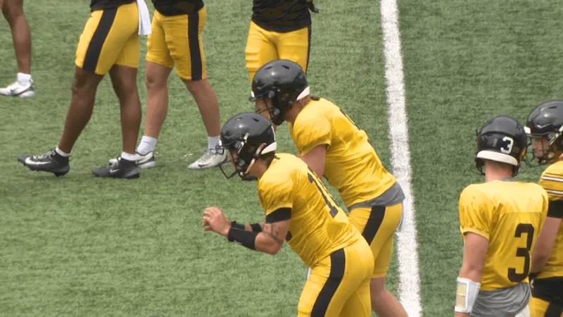 Iowa's QB1 mystery continues as Ferentz splits reps entering Week 1 vs. NIU