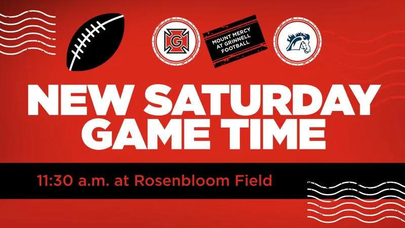 Grinnell-Mount Mercy football kickoff moved up to 11:30 a.m. Saturday