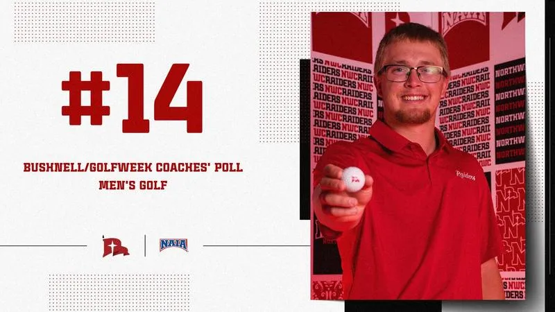 Men's Golf Ranked No. 14 in GCAA Poll