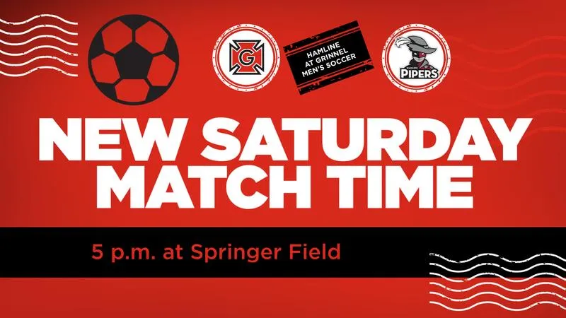 Grinnell-Hamline men's soccer contest moved to 5 p.m. Saturday