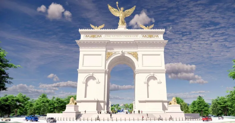 Work to begin on Trump's 250-foot arch despite criticism