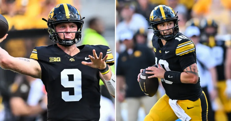 Iowa quarterback battle remains undecided after season-opener