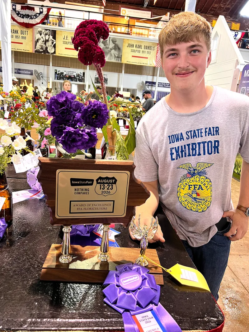 North Scott FFA sees success at Iowa State Fair