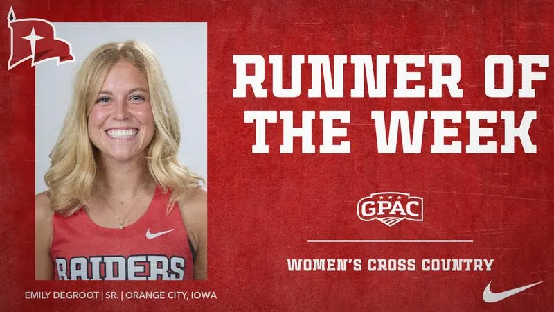 DeGroot Opens Season with GPAC Runner of the Week Award