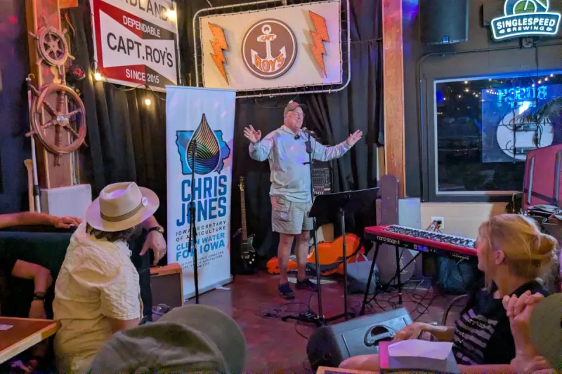 Clean water candidate Chris Jones is realizing he 'actually might win' against Ag Sec Mike Naig, endorsed by Iowa Farm Bureau