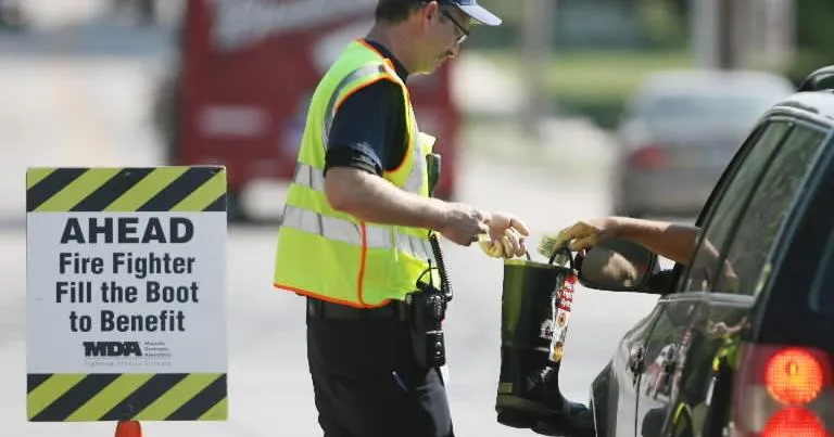 Mason City fire fighters raised $16,000 for MDA over Labor Day weekend