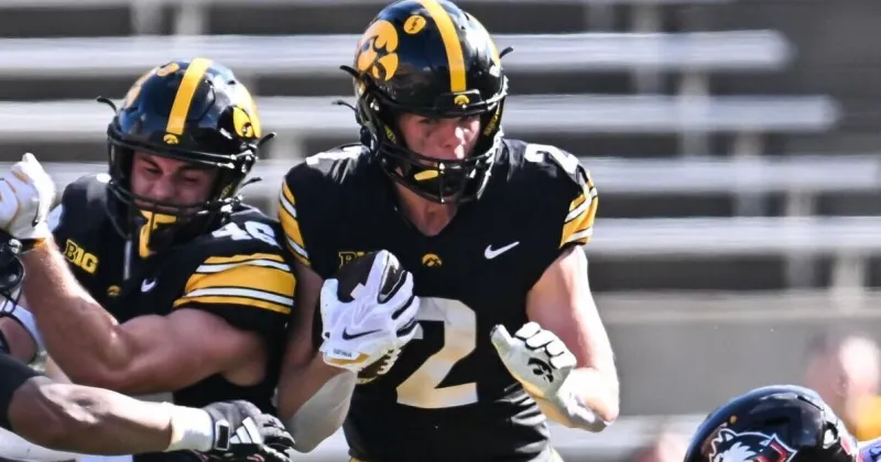 Why is Reece Vander Zee returning punts for Iowa?
