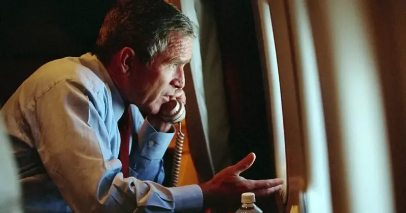 President George W. Bush took Air Force One to Offutt Air Force Base on 9/11