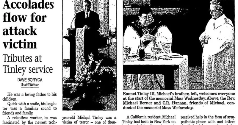 Read an account of a memorial for a 9/11 victim originally from Council Bluffs