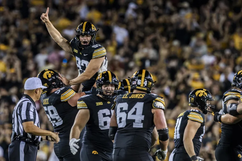 Photos: Iowa football takes back the Cy-Hawk trophy