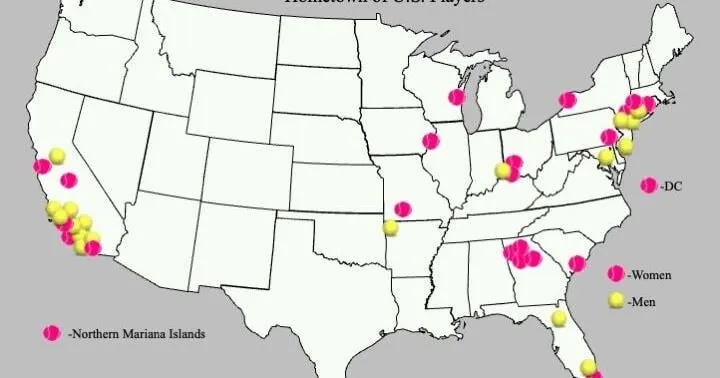 Geography with Goudge: U.S. Open Tennis, 2026 Hometown of U.S. Players