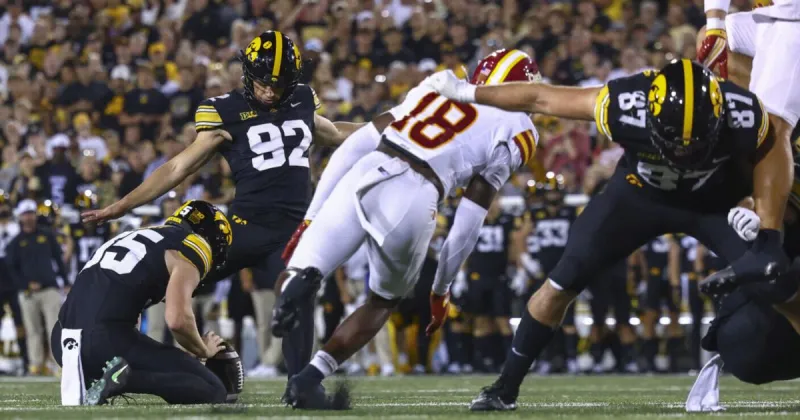 Caden Buhr talks 'dream come true' moment as his game-winning kick lifts Iowa over Iowa State