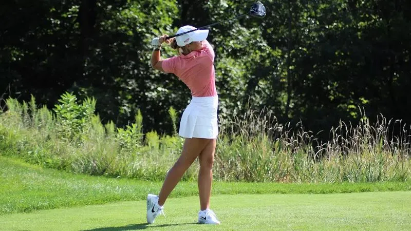Pfantz fires record round for Dutch women's golf program