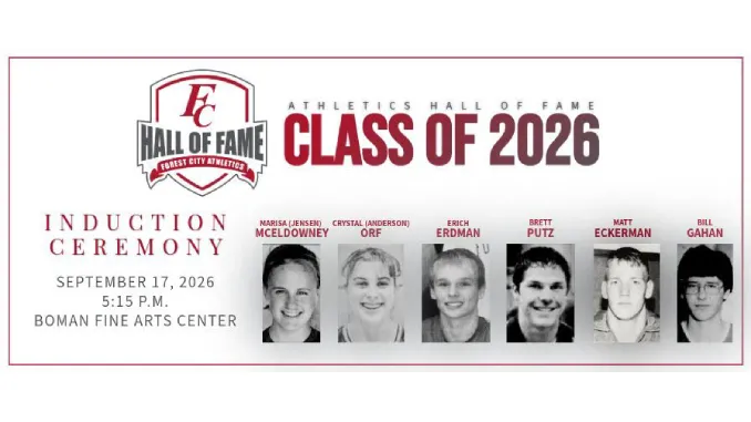 Six to Be Inducted Into Forest City Athletics Hall of Fame