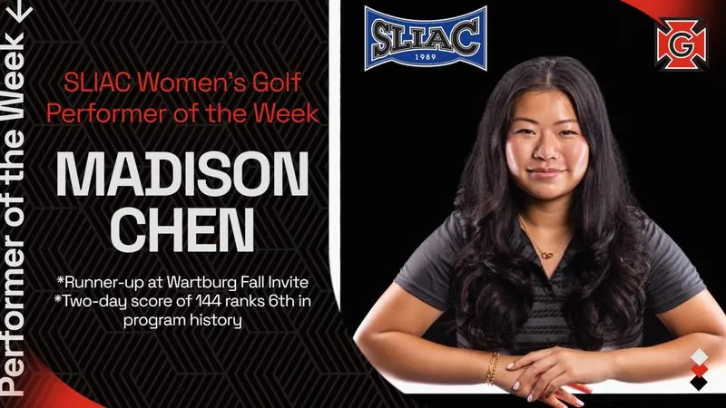 Madison Chen claims SLIAC Women's Golf Performer of the Week honor