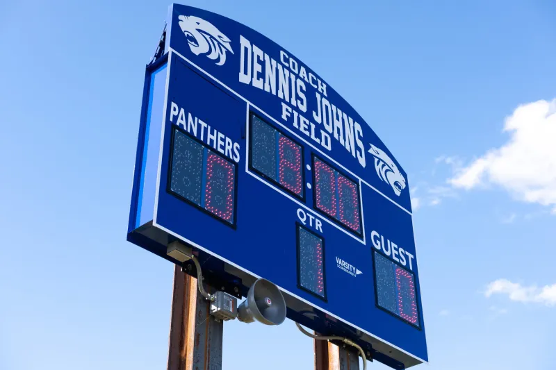 Walcott dedicates football field to beloved late coach