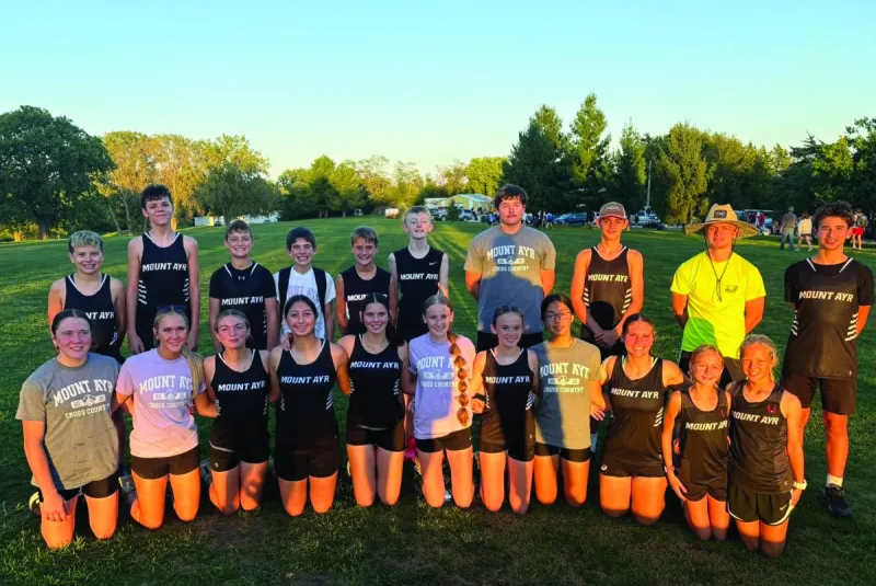 Mount Ayr girls place third in season opener