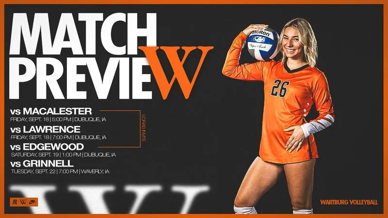 Wartburg Volleyball Opens Four-Match Stretch at Loras Invitational