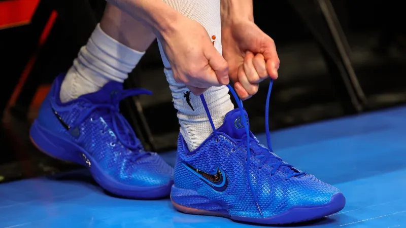 Caitlin Clark's signature shoe arrives Oct. 1, with 'Caitlin Blue' & 'Warning Code Yellow'