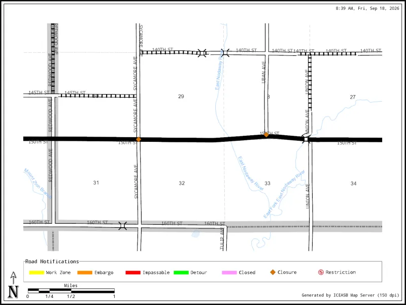 Adams County Road Closed Today