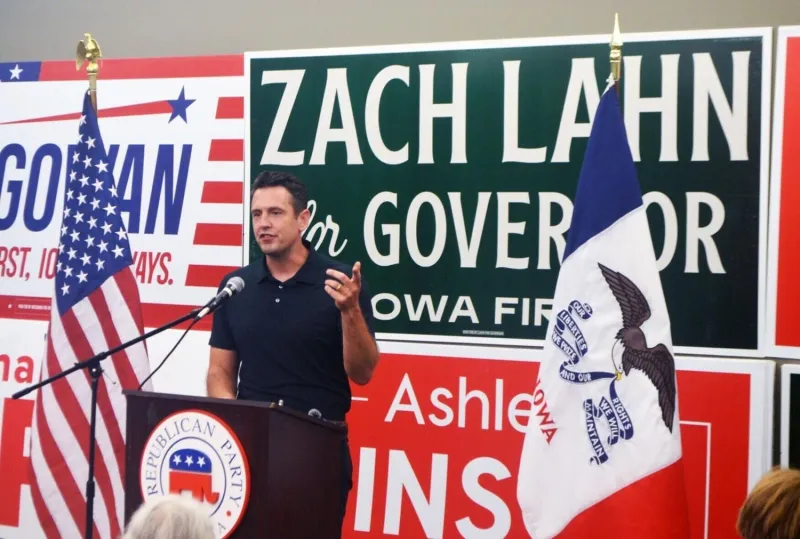 Lahn and other GOP candidates paint elections in stark terms at Sioux City event