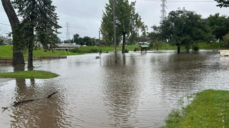 Parks and trails closed in Marion due to flooding Sunday