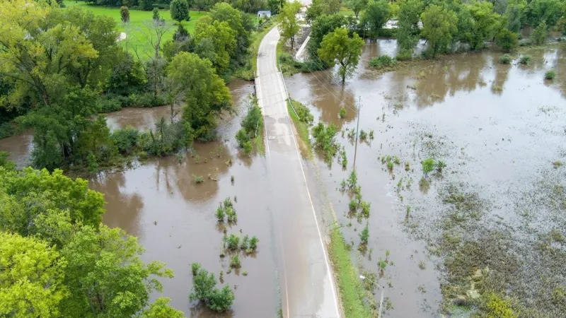 City of Marion says water is receding after flooding, will collect debris at curb