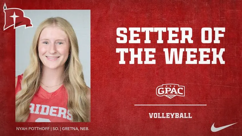Potthoff Earns GPAC Honor After Two Top-25 Wins