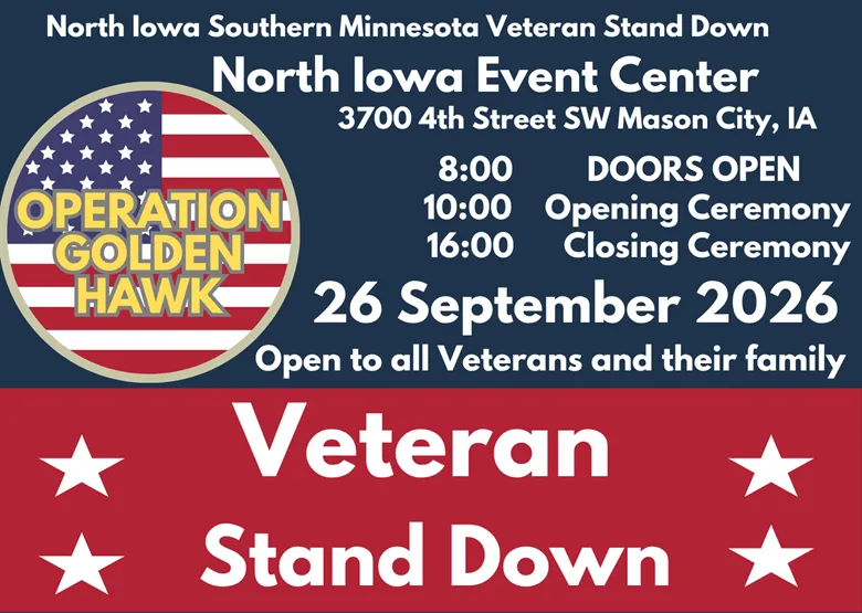 Mason City Hosts 5th Annual Veteran Stand Down and Moving Wall This Weekend