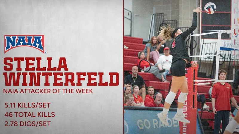 Winterfeld Honored as NAIA Attacker of the Week