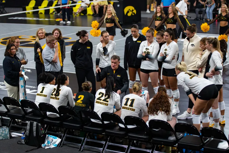 Iowa volleyball opens 2026 season with most road games since 2022
