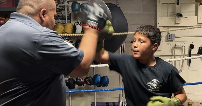 Aydyn Correa talks about boxing at Alley Cat Gym