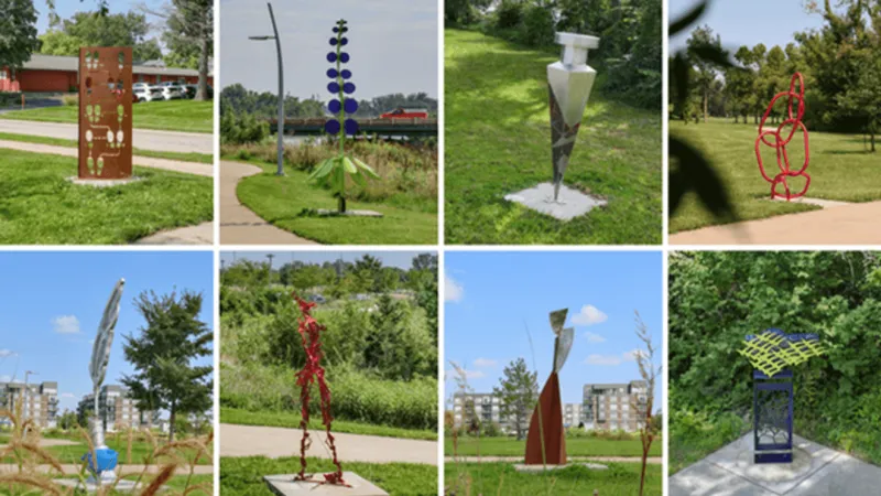 Eight new sculptures installed across Iowa City