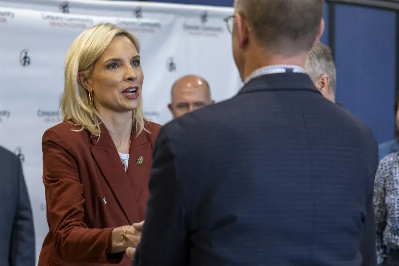 Photos: Ashley Hinson visits Crescent Health Center