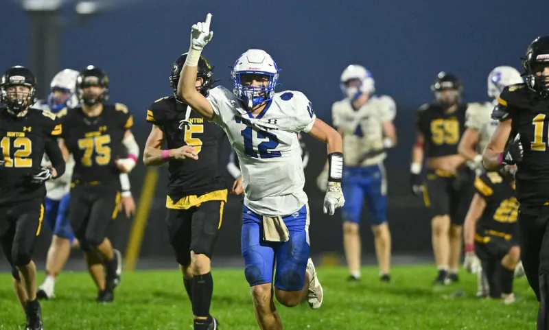 High school football: West Lyon slips and slides to shutout win in rainy game at Hinton