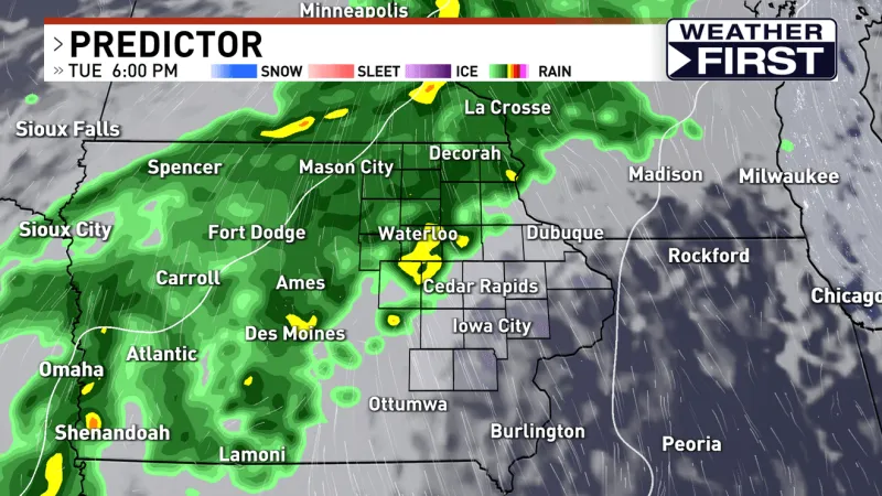 Dry Monday before another round of rain
