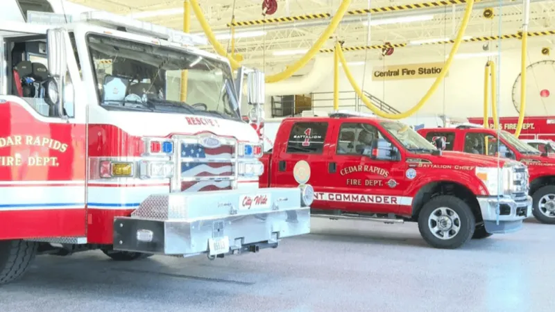 Sprinkler keeps Cedar Rapids apartment fire from spreading