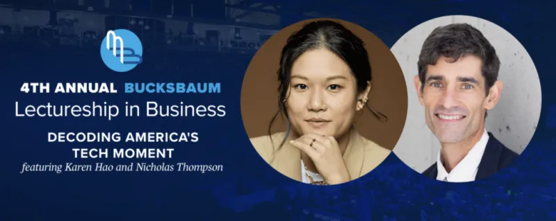 Prominent Journalists to Discuss Tech, AI Evolution at Bucksbaum Business Lecture