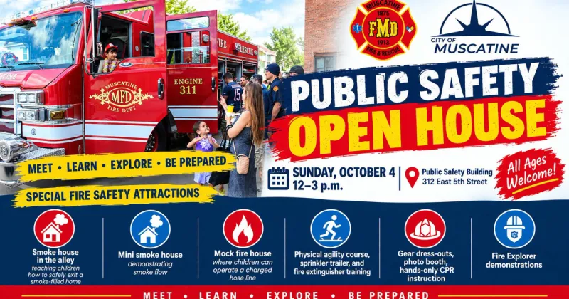 Muscatine Fire invites community to Public Safety Open House